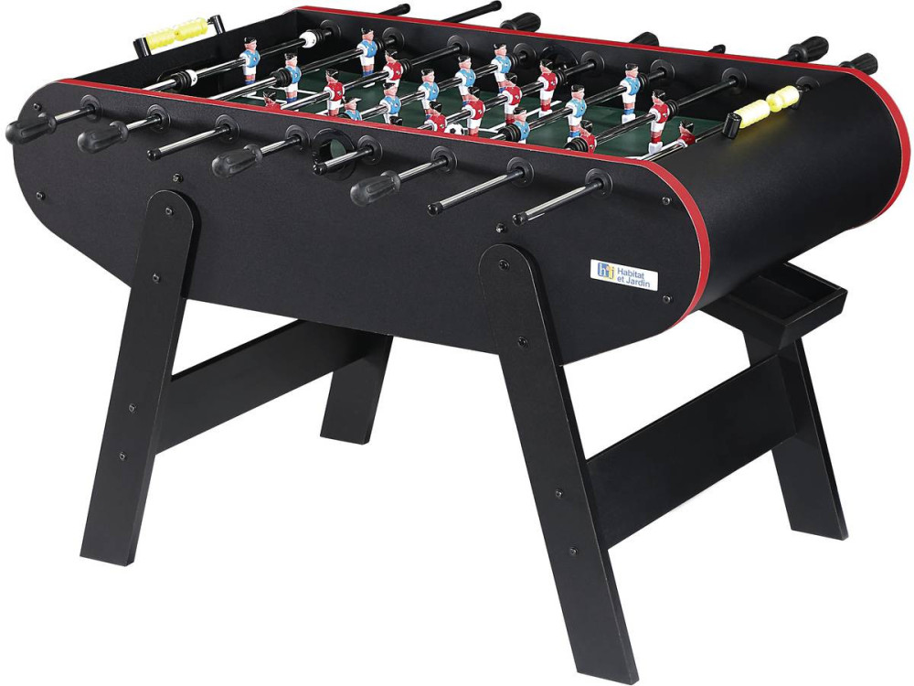 Futbolín - 140 x 74 x 86 cm - Negro