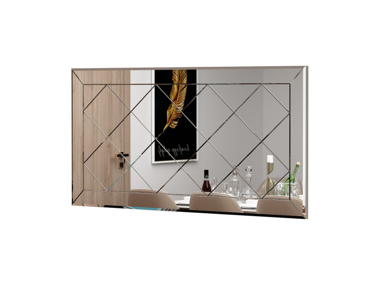 Espejo de madera "Pauli" - 120 x 60 cm - Blanco