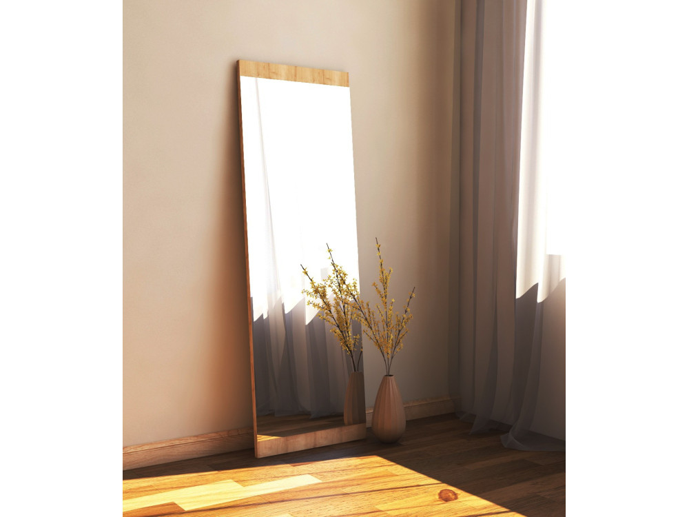 Espejo de madera "Azus" - 40 x 120 cm - Marrón