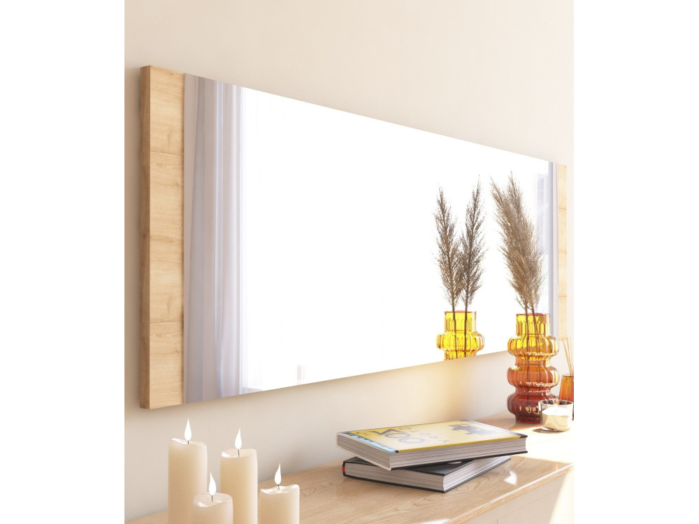 Espejo de madera "Azus" - 40 x 120 cm - Marrón