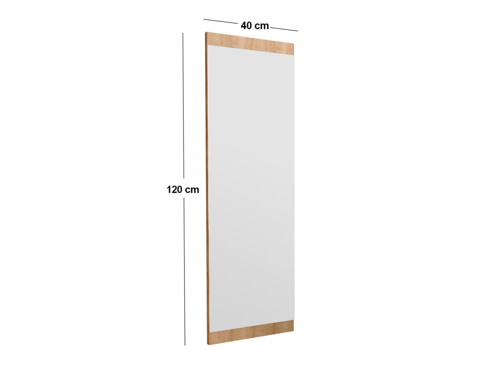 Espejo de madera "Azus" - 40 x 120 cm - Marrón