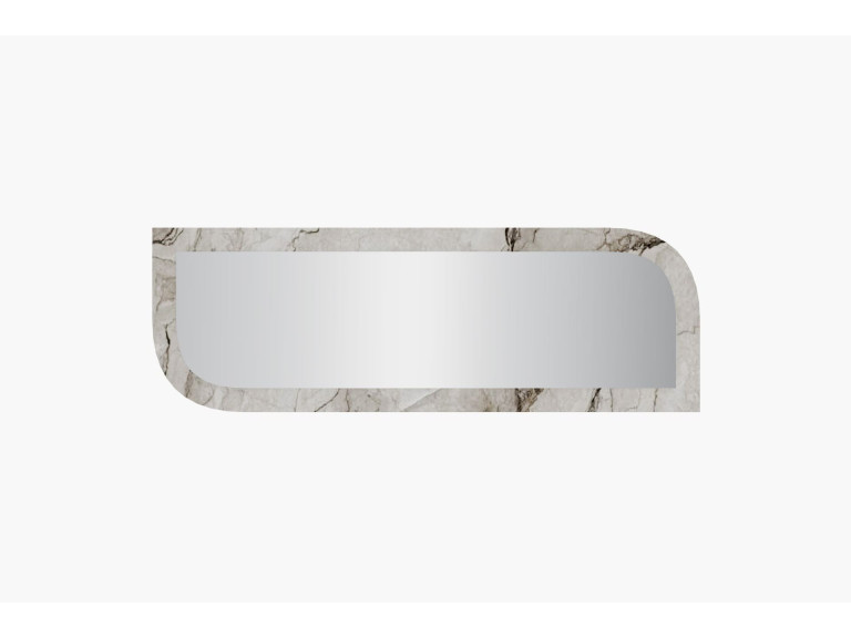 Espejo de madera "Arni" - 120 x 40 cm - Beige