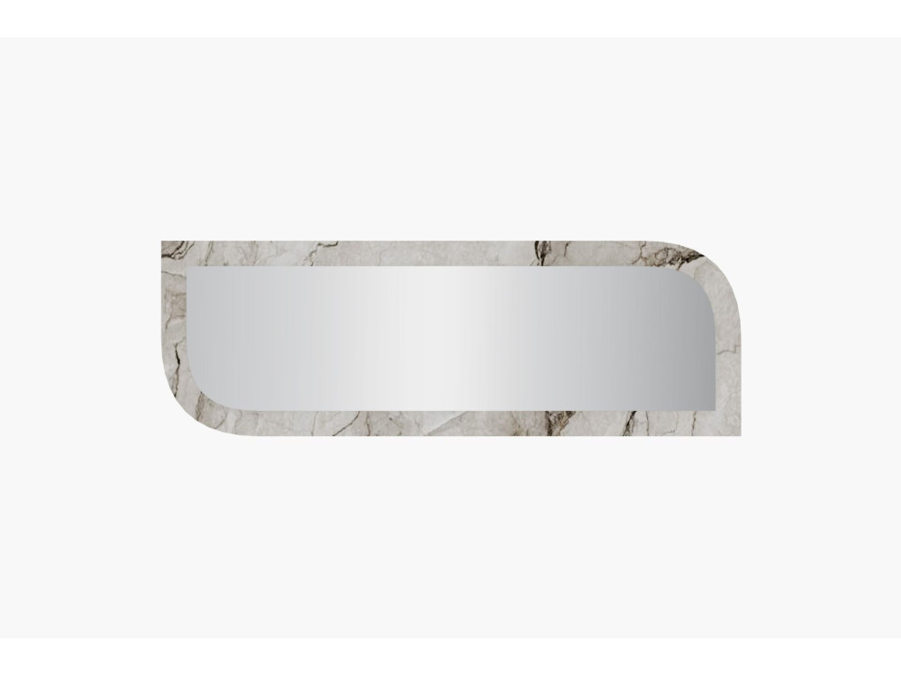 Espejo de madera "Arni" - 120 x 40 cm - Beige