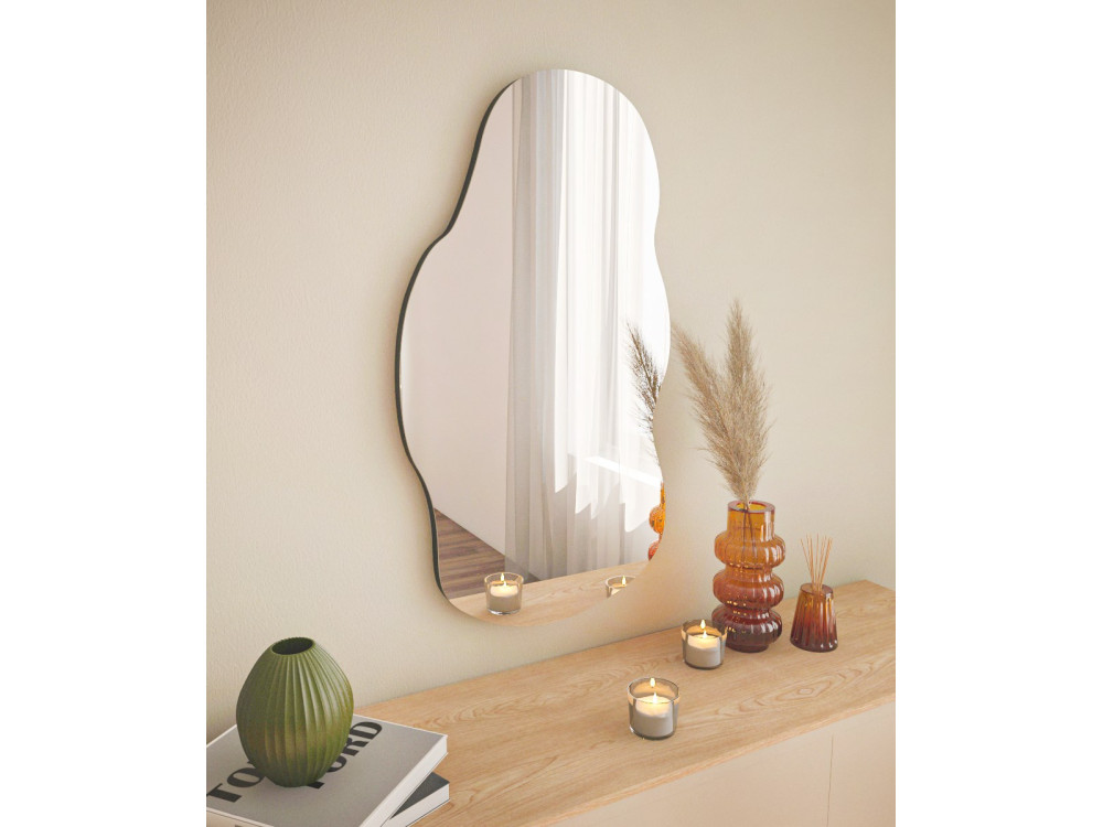 Espejo de madera "Baby" - 40 x 72 cm - Negro