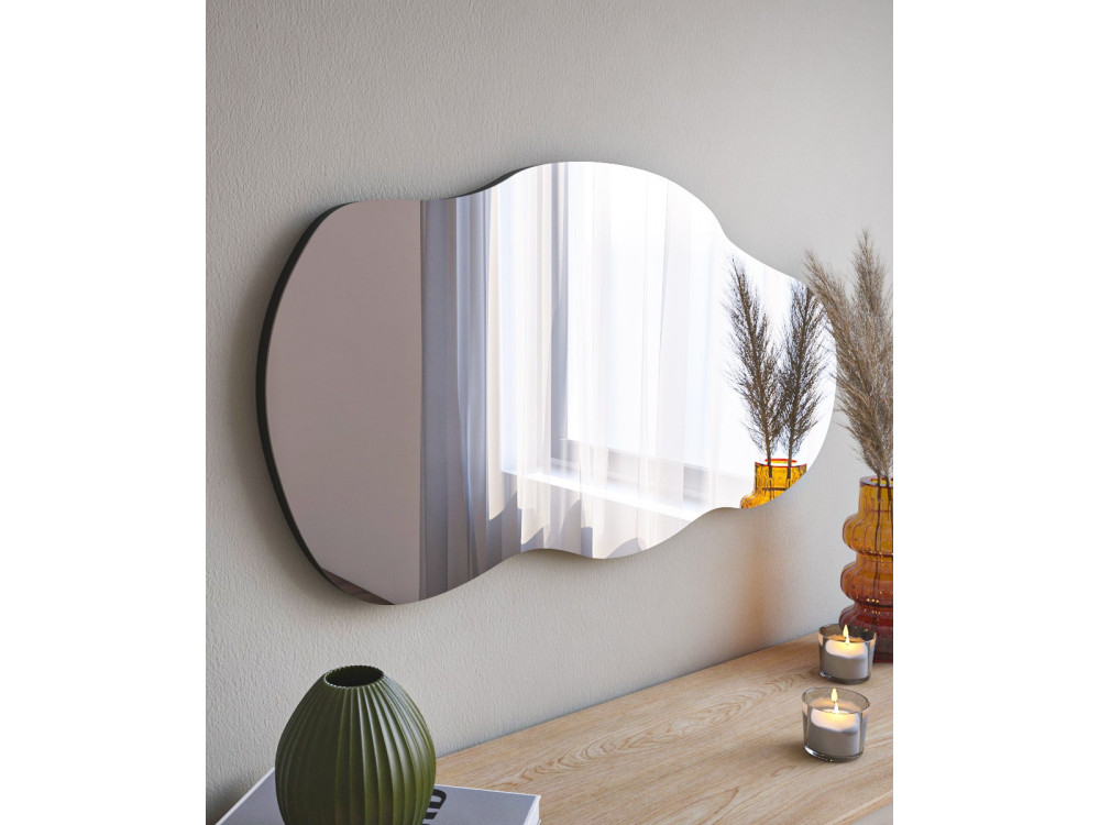 Espejo de madera "Baby" - 40 x 72 cm - Negro