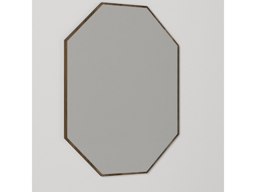 Espejo decorativo de madera "Lost" - 45 x 70 cm - Marrón