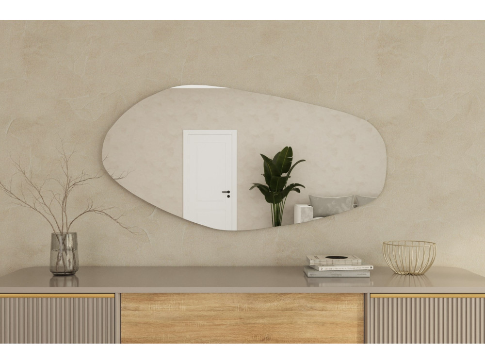 Espejo de madera "Bella" - 60 x 120 cm - Negro