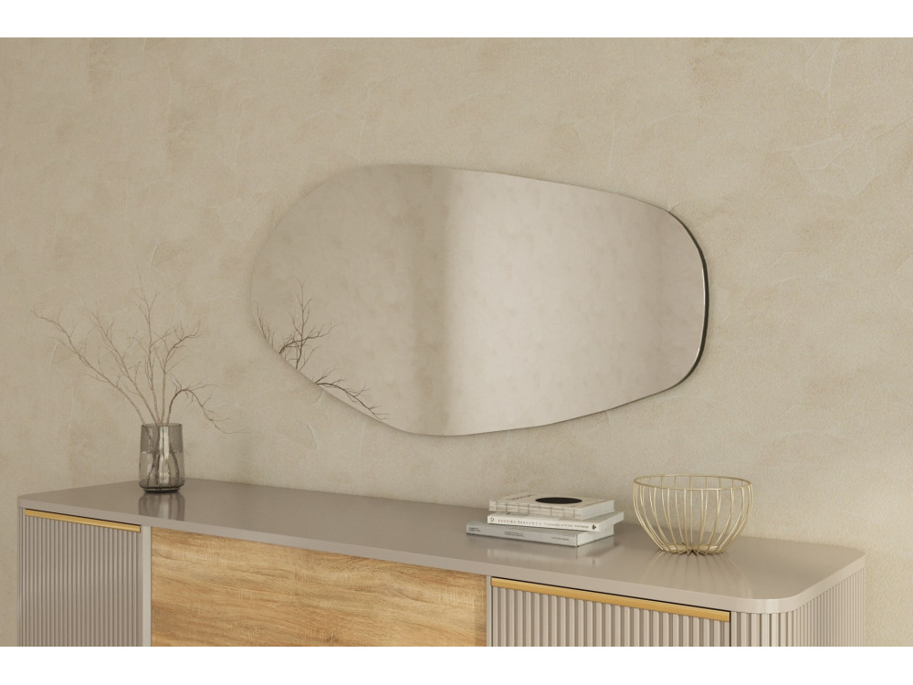 Espejo de madera "Bella" - 60 x 120 cm - Negro
