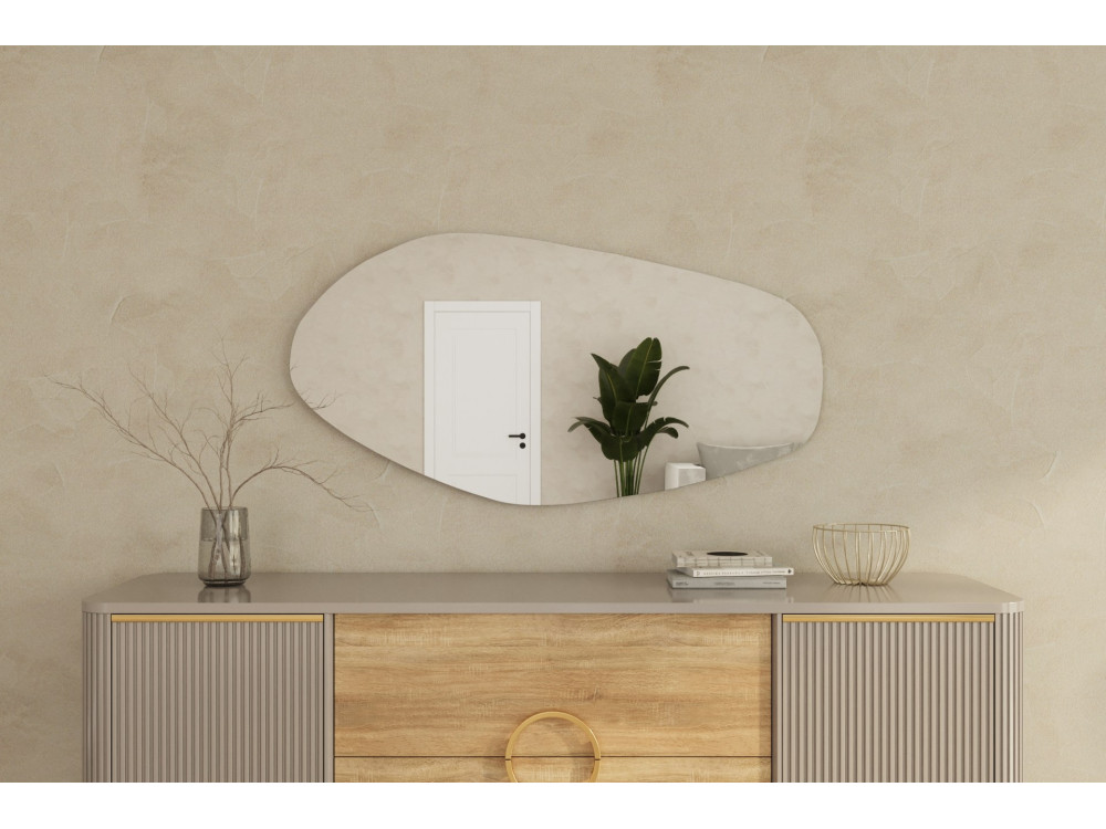 Espejo de madera "Bella" - 60 x 120 cm - Negro