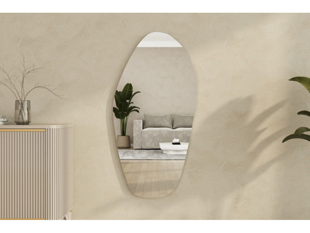 Espejo de madera "Bella" - 60 x 120 cm - Negro