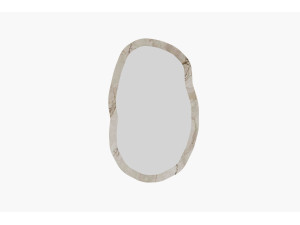Espejo de madera "Lossa" - 52 x 86 cm - Beige jaspeado