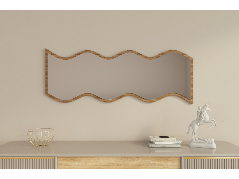 Espejo de madera "Safi" 40 x 2,2 x 120 cm - Blanco