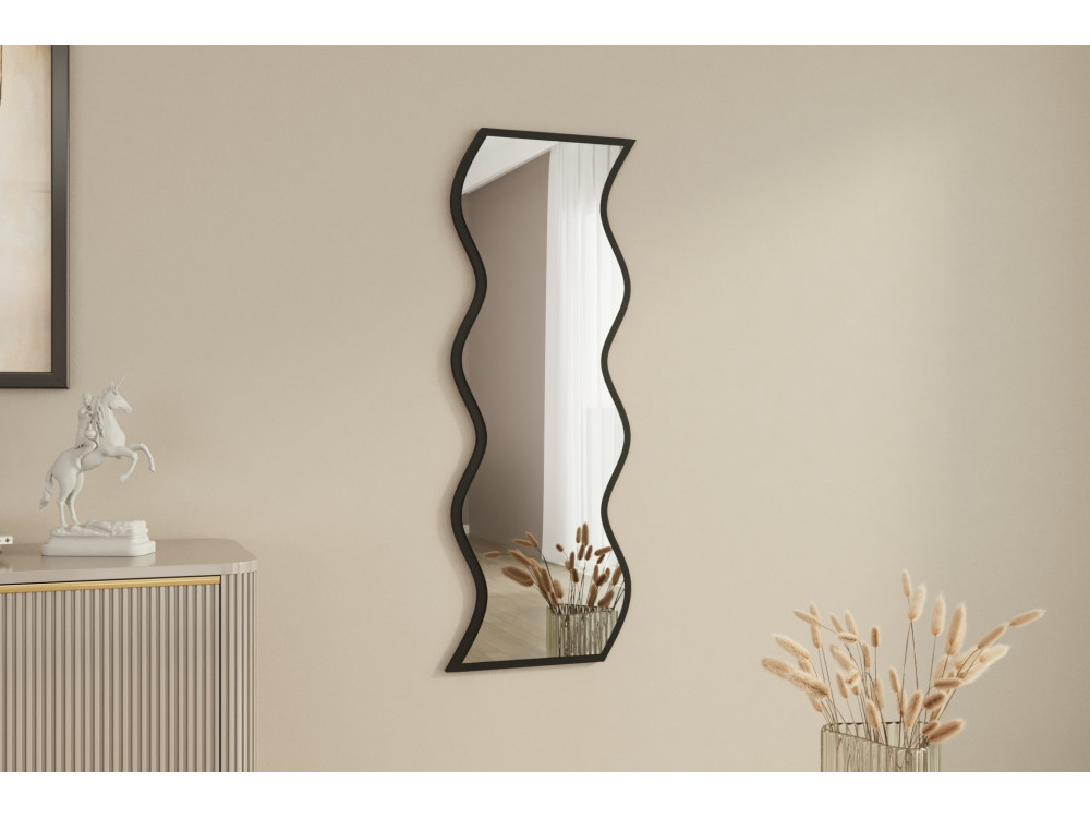 Espejo de madera "Safi" 40 x 2,2 x 120 cm - Blanco