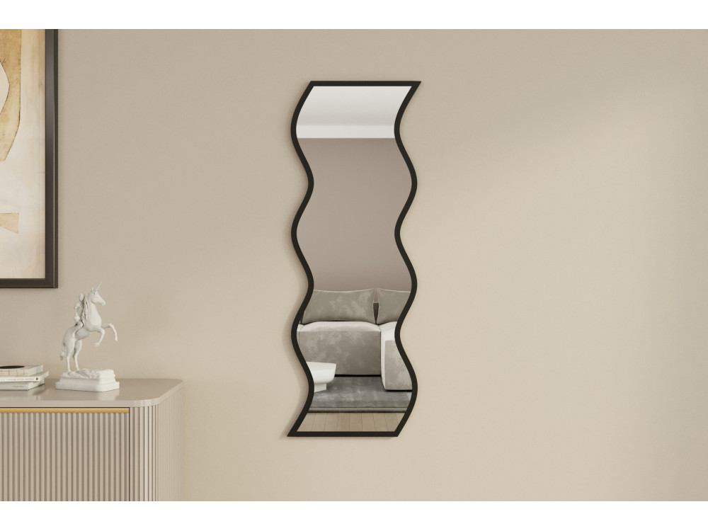 Espejo de madera "Safi" 40 x 2,2 x 120 cm - Blanco