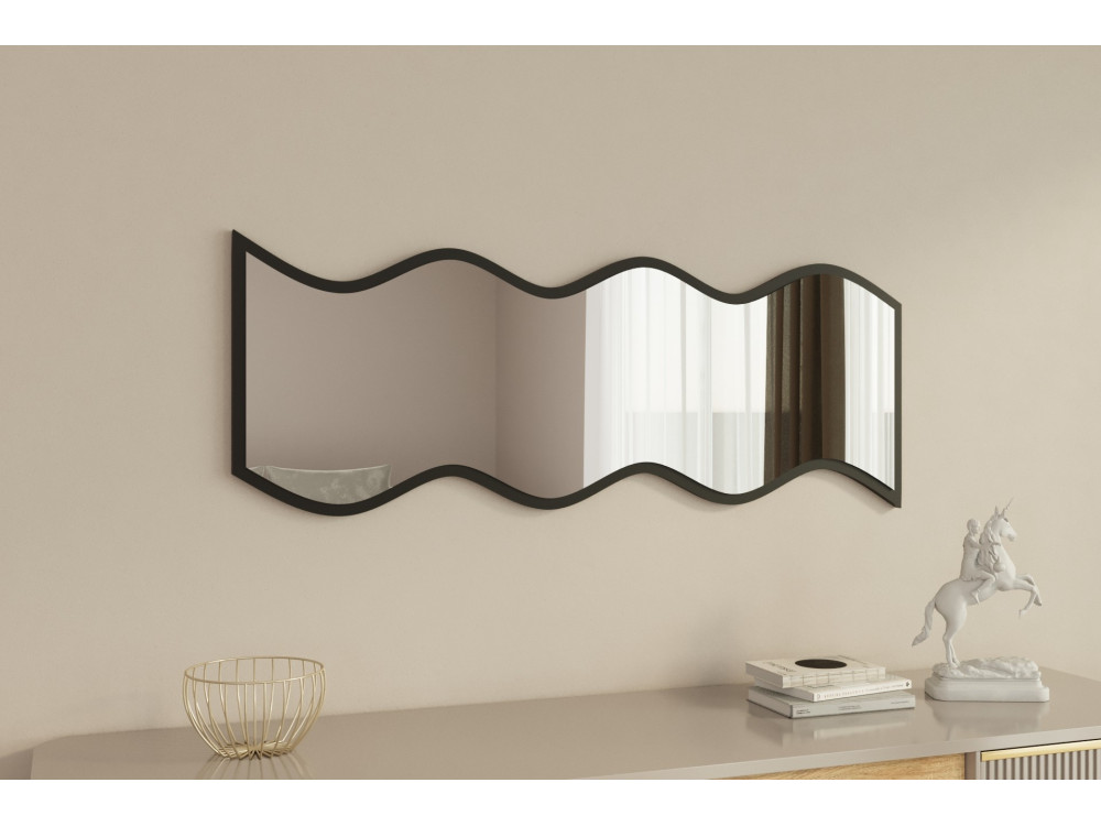 Espejo de madera "Safi" 40 x 2,2 x 120 cm - Blanco
