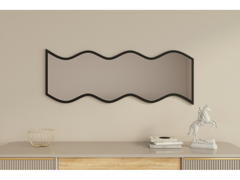 Espejo de madera "Safi" 40 x 2,2 x 120 cm - Blanco