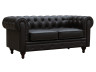 Sofá Chesterfield "Aliza"- 2 plazas - Marron