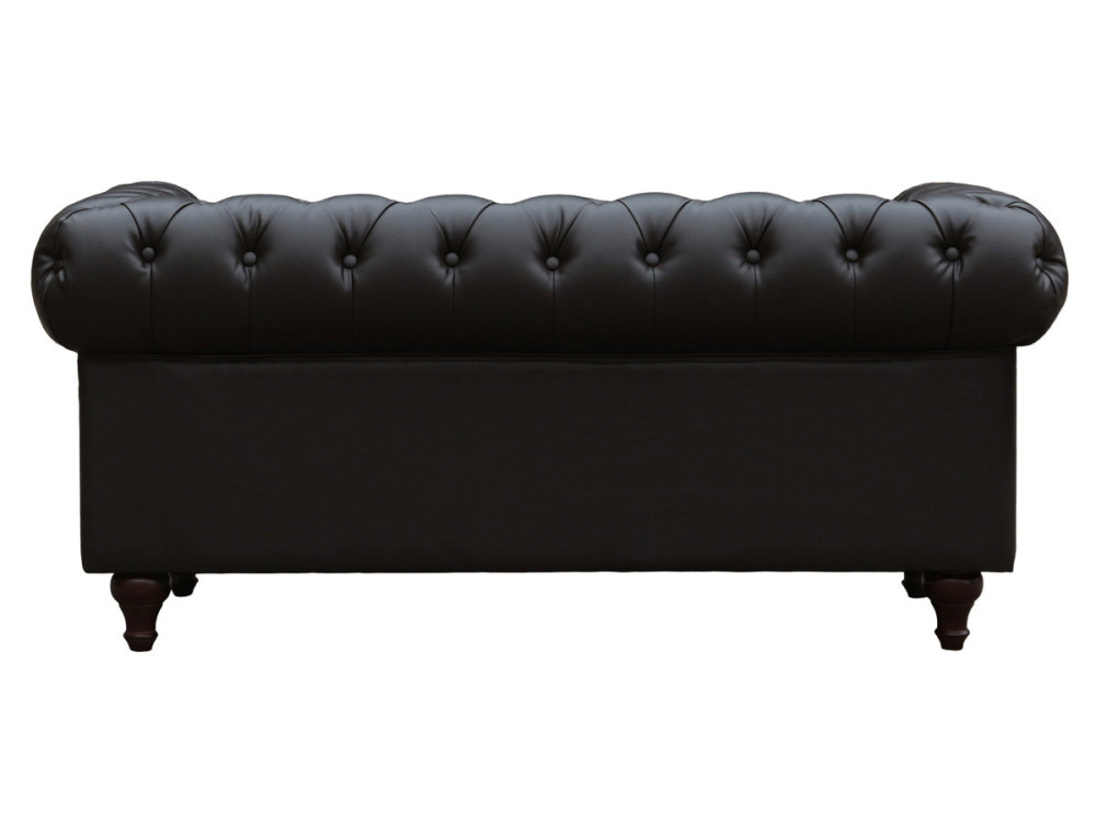 Sofá Chesterfield "Aliza"- 2 plazas - Marron