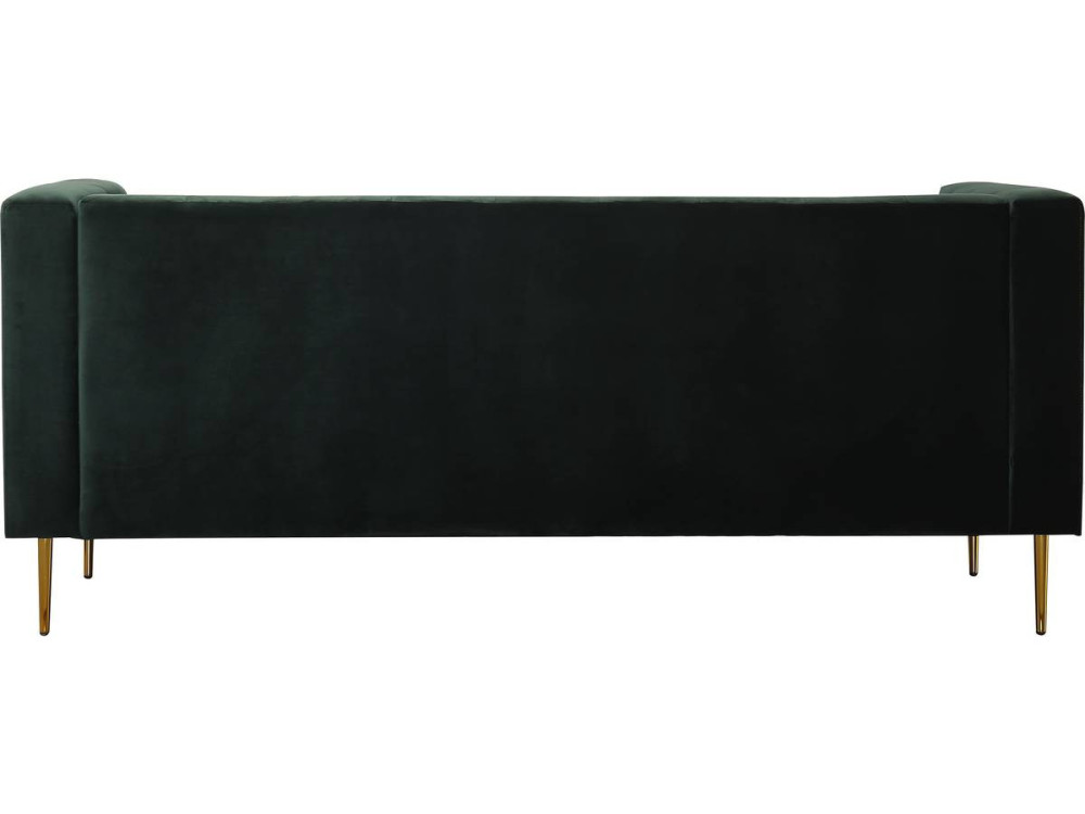 Sofá terciopelo "Bruce" - 3 plazas - Verde oscuro