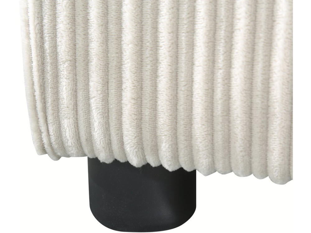 Sofá cama de pana "Montaigne" - 3 plazas - Beige