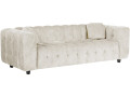 Sofá recto de chenilla "Vendome" - 2 plazas - Beige - Beige