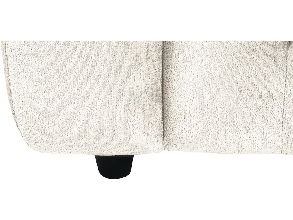 Sofá recto de chenilla "Vendome" - 3 plazas - Beige