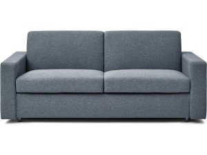 Sofá cama convertible express "Diana" de tela - Cama de 140 cm - 3 plazas - Gris