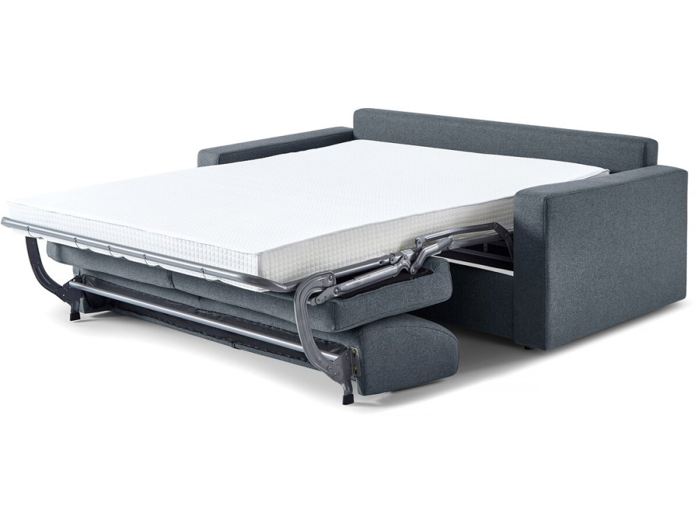 Sofá cama convertible express "Diana" de tela - Cama de 140 cm - 3 plazas - Gris