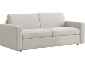Sofá convertible Express "Diana" de tela - Zona de descanso de 140 cm - 3 plazas - Beige