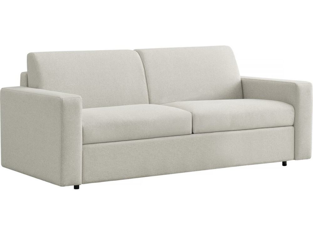 Sofá convertible Express "Diana" de tela - Zona de descanso de 140 cm - 3 plazas - Beige