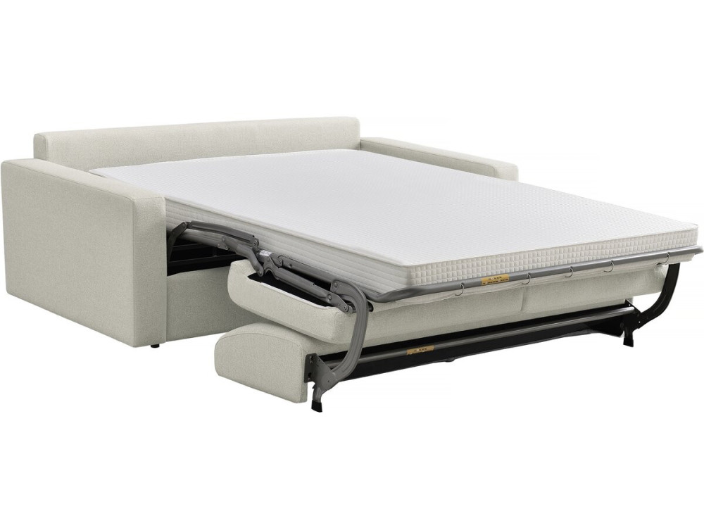 Sofá convertible Express "Diana" de tela - Zona de descanso de 140 cm - 3 plazas - Beige