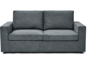 Sofá convertible Express "Elena" de tela - 3 plazas - Zona de descanso de 140 cm - Gris