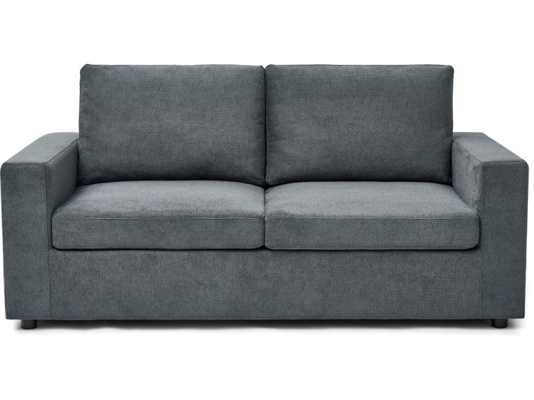 Sofá convertible Express "Elena" de tela - 3 plazas - Zona de descanso de 140 cm - Gris