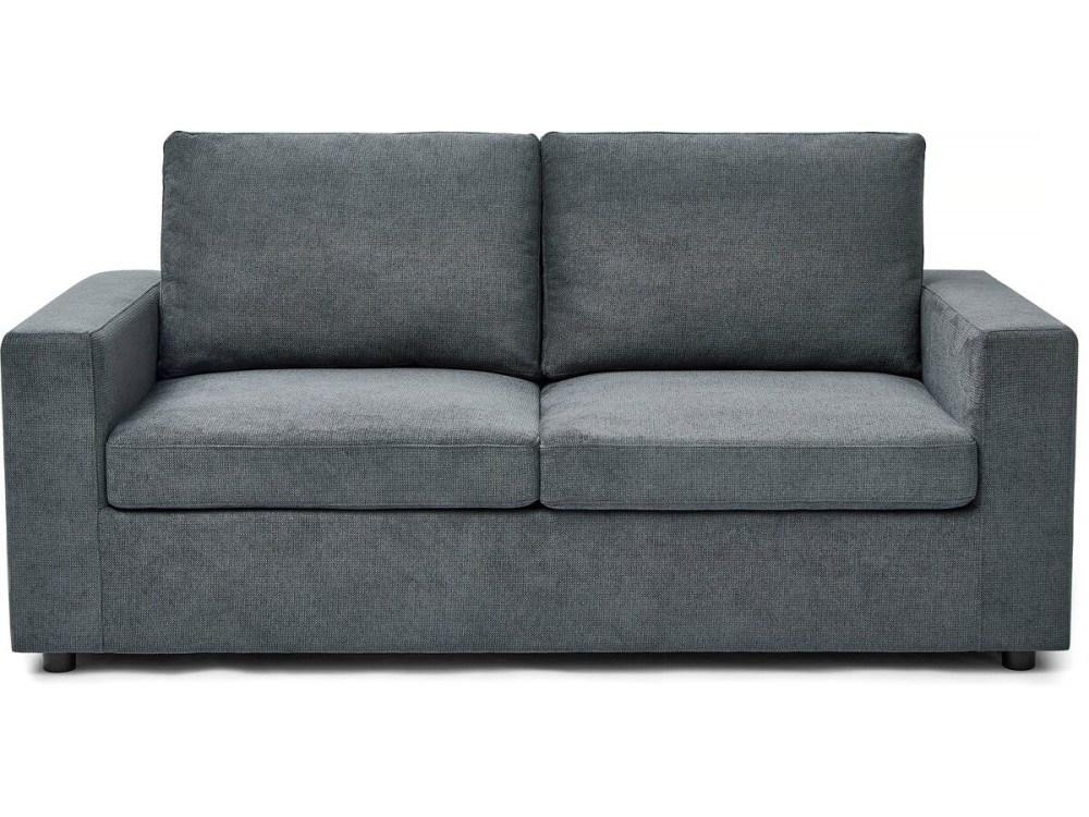 Sofá convertible Express "Elena" de tela - 3 plazas - Zona de descanso de 140 cm - Gris
