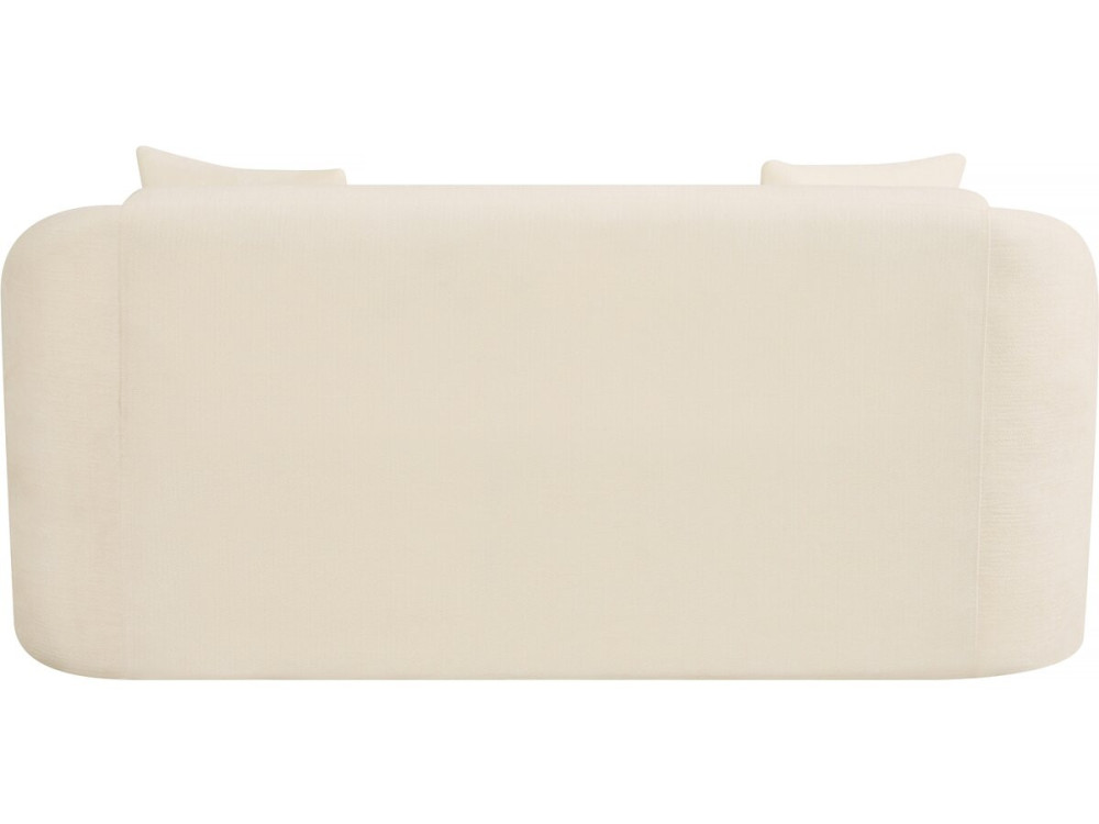 Sofá fijo recto de tela "Ondine" - 2 plazas - Beige