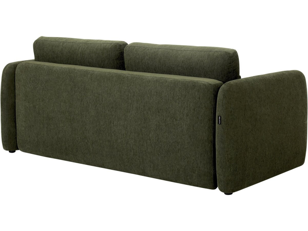 Sofá recto convertible de tela «Concorde» de 3 plazas - Verde