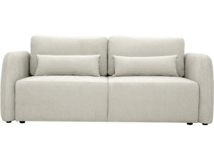 Sofá recto convertible de tela «Concorde» de 3 plazas - Beige
