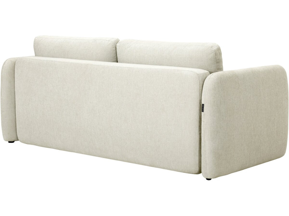 Sofá recto convertible de tela «Concorde» de 3 plazas - Beige