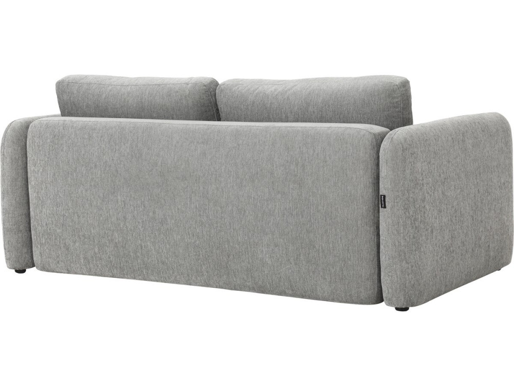 Sofá recto convertible de tela «Concorde» de 3 plazas - Gris