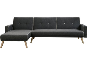Sofá esquinero "Jules" - 3 plazas - Gris