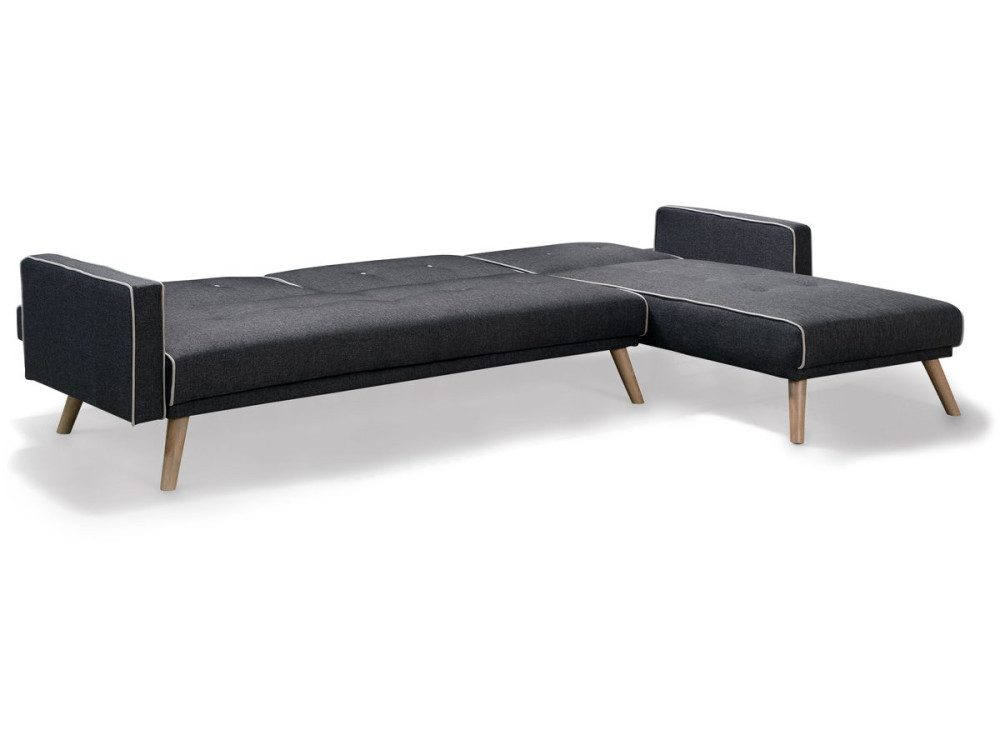 Sofá esquinero "Jules" - 3 plazas - Gris