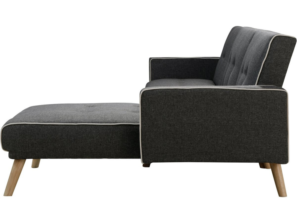 Sofá esquinero "Jules" - 3 plazas - Gris