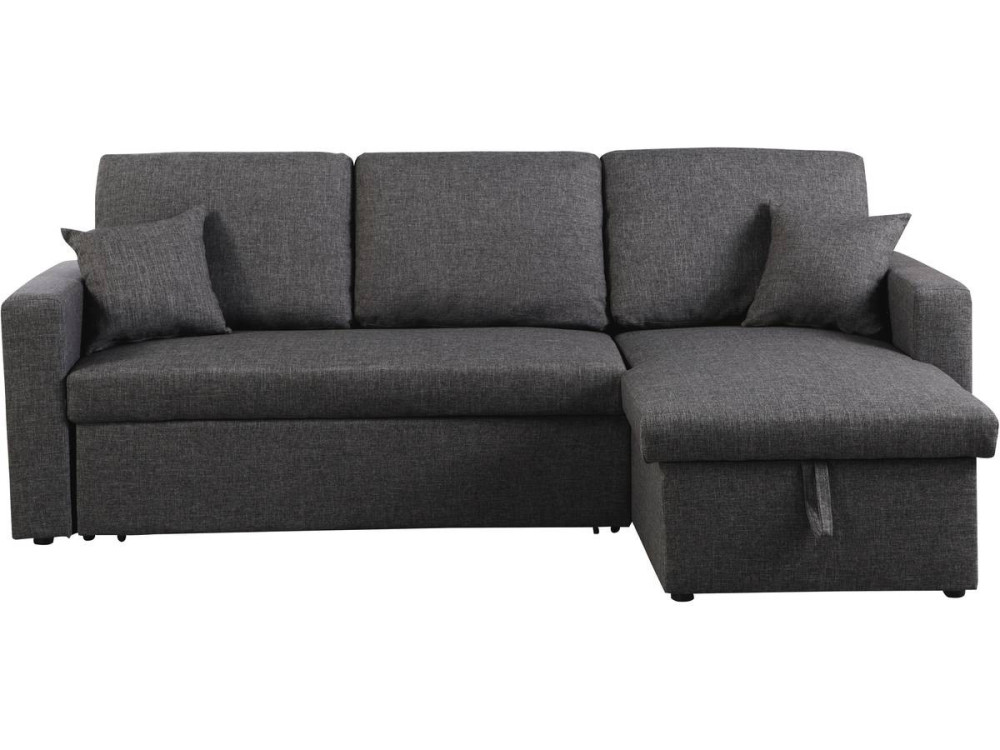 Sofá esquinero convertible "Alain" - 3 plazas - Gris