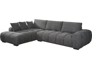 Sofá esquinero de tela “Monceau” – 3 plazas – Gris