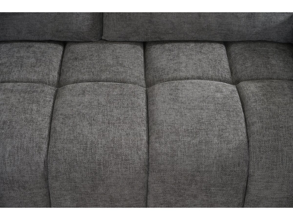 Sofá esquinero de tela “Monceau” – 3 plazas – Gris