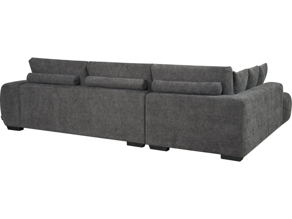 Sofá esquinero de tela “Monceau” – 3 plazas – Gris