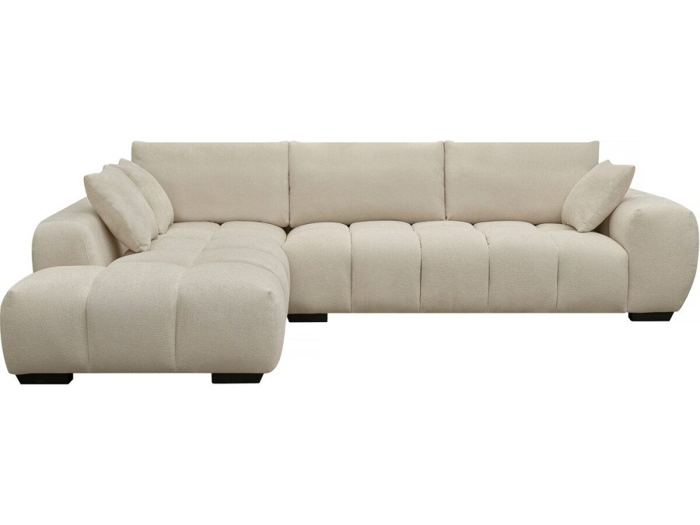 Sofá esquinero de tela "Monceau" - 3 plazas - Beige