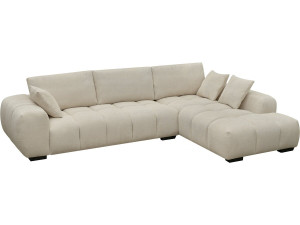 Sofá esquinero de tela “Monceau” – 3 plazas – Beige