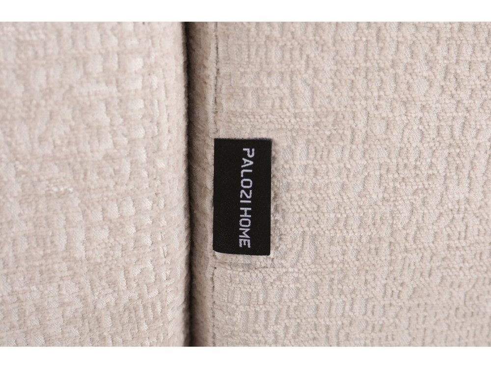 Sofá cama esquinero "Montaigne" de tela texturizada - 4 plazas - Beige