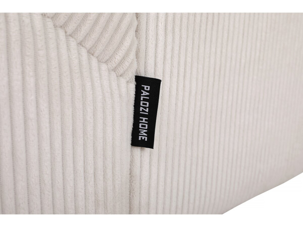 Sofá esquinero de pana "Montaigne S" - 3 plazas - Beige